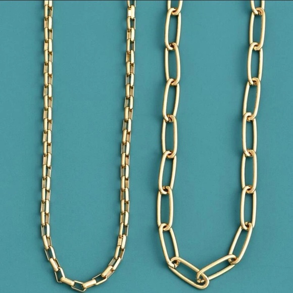 LAST one! Gold chain choker necklaces (set of 2) - Picture 3 of 8